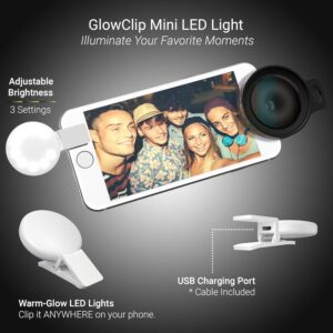 smartphone zoom lens Xenvo Pro Kit with Macro and LED Light travel case