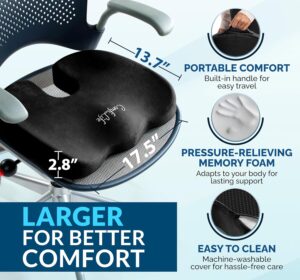 memory foam seat cushion ComfiLife Premium Gel & Memory Foam seat cushion