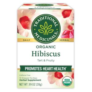 wellness tea blend Traditional Medicinals Organic Hibiscus 16 tea bags