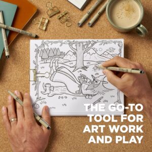 smudge-proof autograph pen Pigma Micron fineliner pens archival black 6-pack