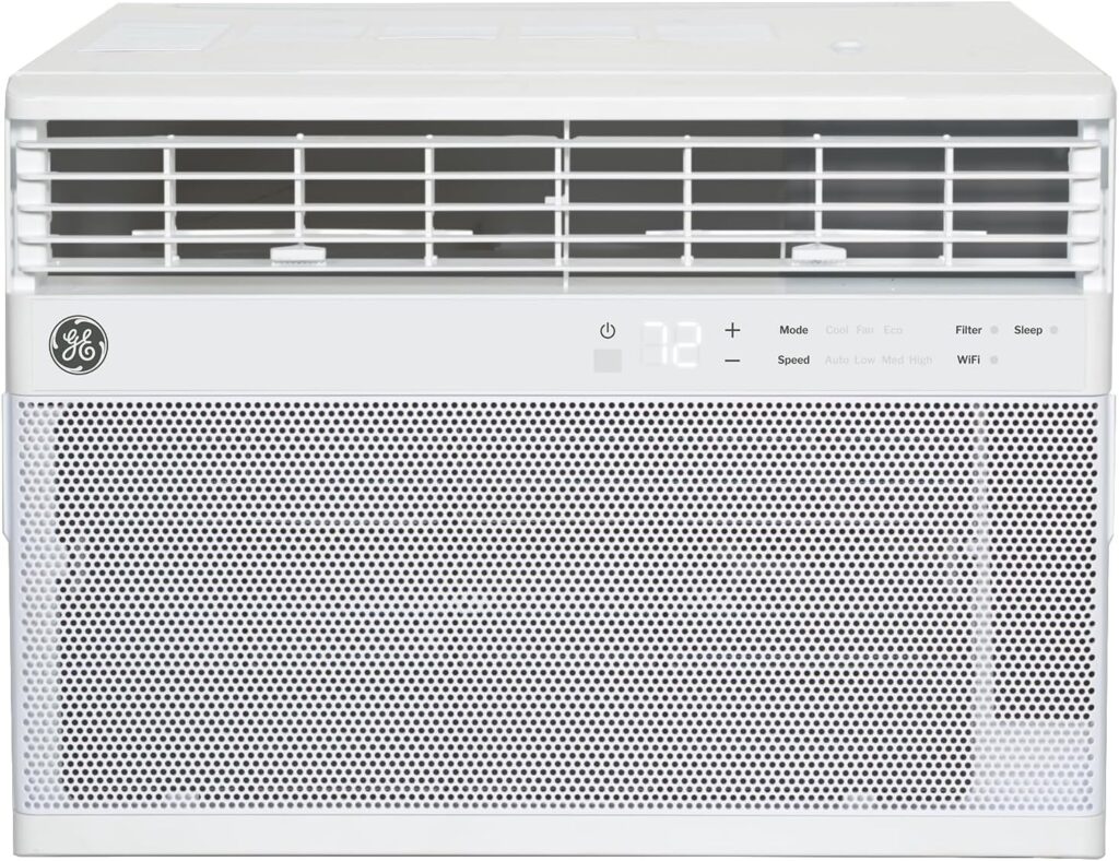 GE Window Air Conditioner 10,000 BTU for Rooms up to 450 sq ft., Wi-Fi Enabled, Energy-Efficient Cooling for Medium Rooms