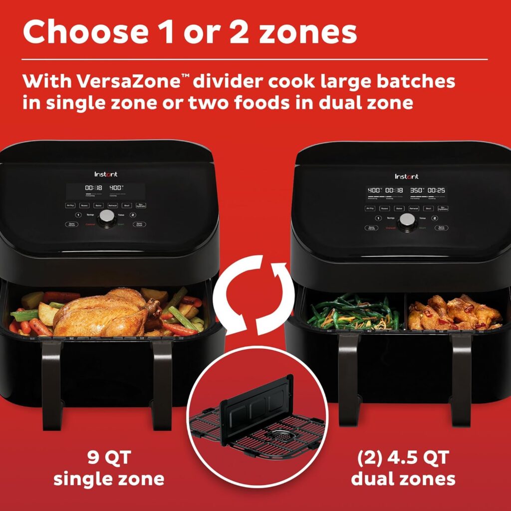 Practical Air Fryers Families: Instant Brands 8-in-1 VersaZone Air Fryer
