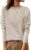 ANRABESS Minimalist Wool Crewneck — Clean Cashmere-Look Sweater
